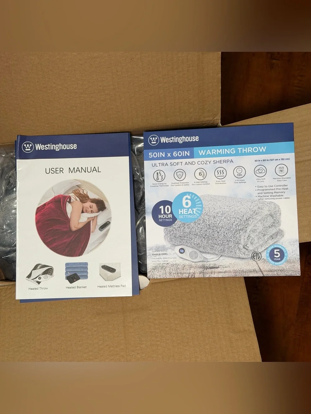 Westinghouse Heated Electric Throw Blanket - (50